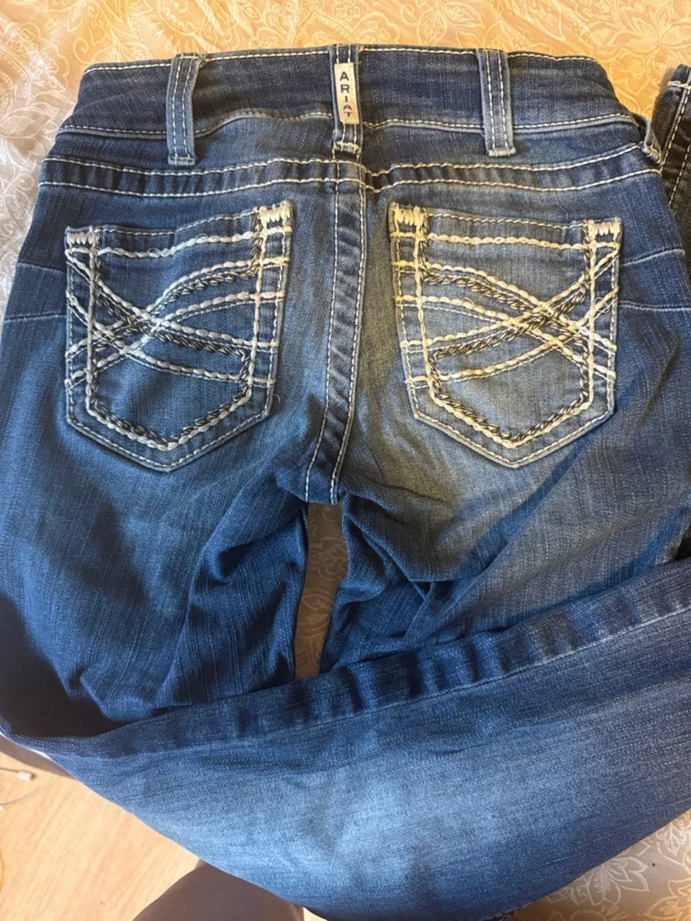 Ariat Women's Dark Blue Boot Cut Jeans - Picture 3 of 3